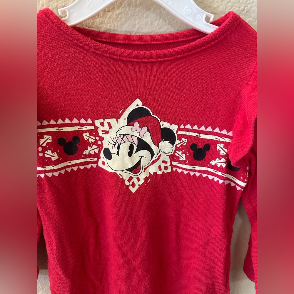 Disney Red Minnie Mouse Kids Pajamas